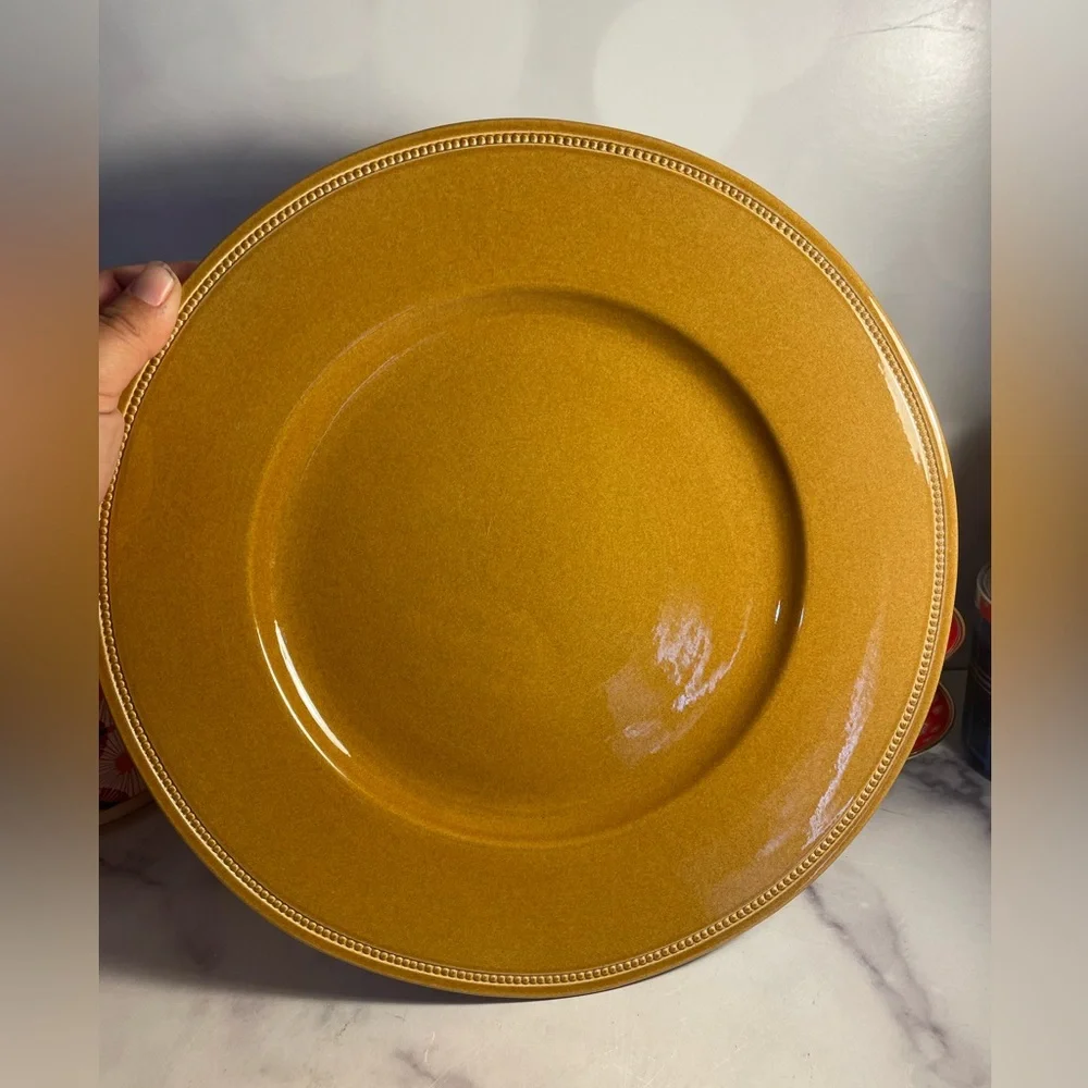 Williams Sonoma beaded buffet plate platter